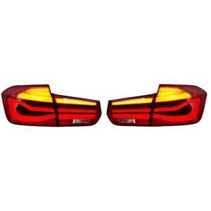 Motokrafta Red LED Taillights – Compatible with BMW 3 Series F30 (2012–2018) | Rear Lamp Upgrade Set