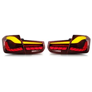 Motokrafta Dragon Style LED Taillights – Compatible with BMW 3 Series F30 (2012–2018) | Rear Lamp Upgrade Set