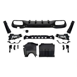 Motokrafta Rear Bumper Upgrade with Diffuser – Compatible with C-Class W206 (2022–2025) | Sport Style Rear Lip Kit