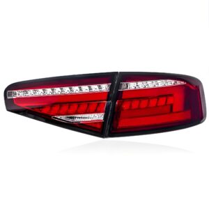 Motokrafta LED Tail Lights – Compatible With Audi A4 (2013–2016) | DRL Dynamic Signal Reverse Rear Lamp Upgrade
