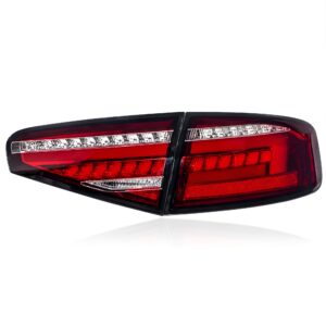 Motokrafta LED Tail Lights – Compatible With Audi A4 (2013–2016) | DRL Dynamic Signal Reverse Rear Lamp Upgrade
