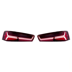Motokrafta LED Tail Lights – Compatible With Audi A6 C7 (2011–2016) | Matrix Style Xenon DRL Retrofit Rear Lamp Upgrade