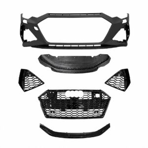 Motokrafta Body Kit – Compatible with Audi A6 C8 (2019–2020) Sport Front Bumper Conversion Kit Honeycomb Grille