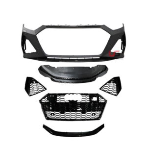 Motokrafta Body Kit – Compatible with Audi A7 C8 (2019–2020) Sport Front Bumper Conversion Kit Honeycomb Grille