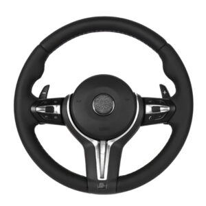 Motokrafta Sport Style Steering Wheel Cover – Compatible with BMW 3 Series (2012–2019) | Premium Grip Interior Upgrade