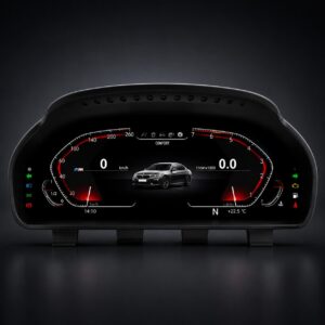 Motokrafta Digital Instrument Cluster – Compatible with BMW 3 Series | LCD Digital Speedometer Dashboard with Android Player