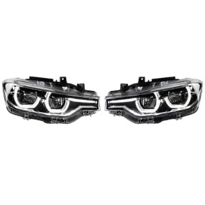 Motokrafta LED Projector Headlights – Compatible with BMW 3 Series F30 (2012–2018) | Halogen to LED Upgrade Headlamp Set