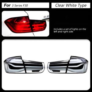 Motokrafta LED Tail Lights – Compatible with BMW 3 Series F30 / F35 (2013–2018) | DRL Brake Signal Reverse Light Upgrade Set
