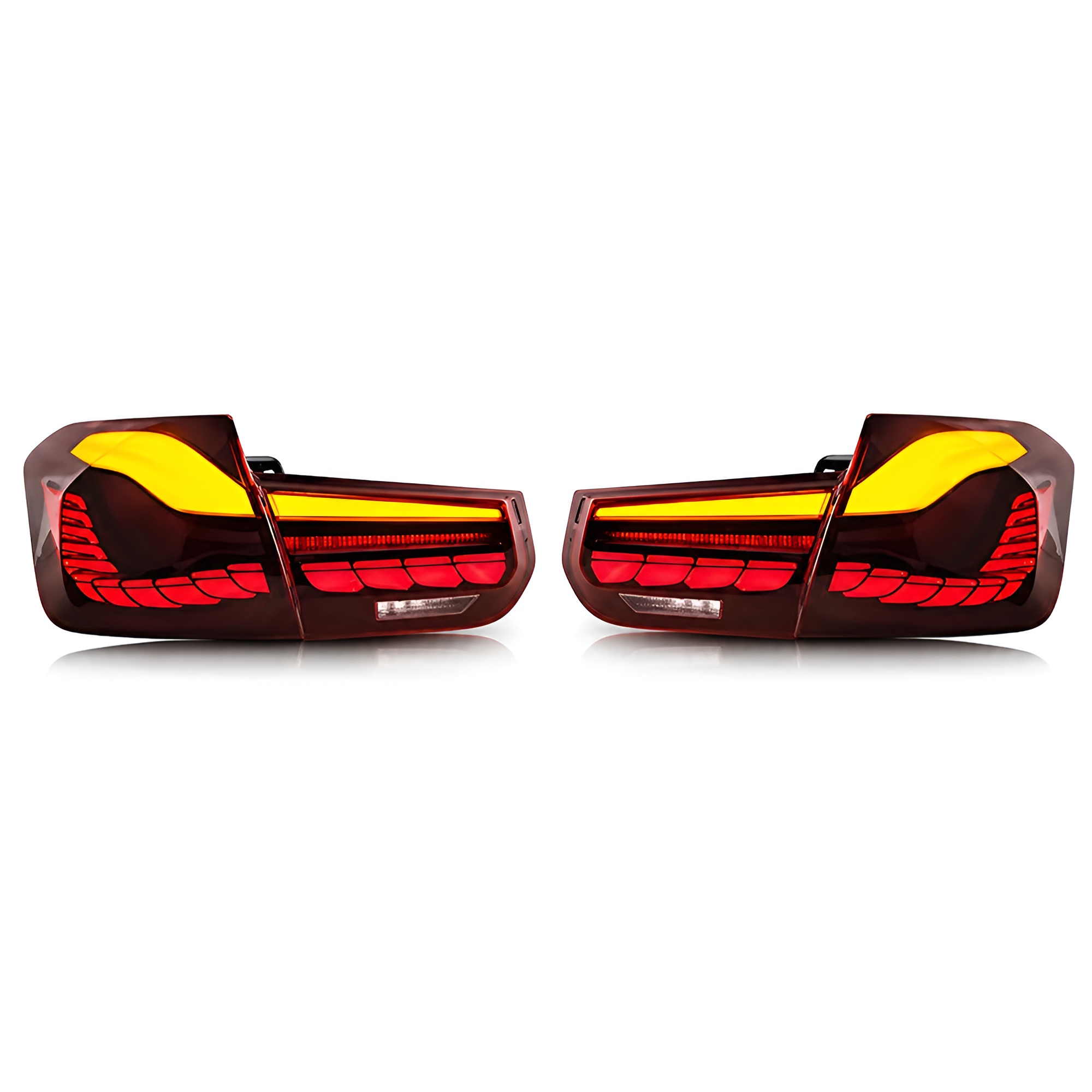Motokrafta Dragon Style LED Taillights – Compatible with BMW 3 Series F30 (2012–2018) | Rear Lamp Upgrade Set