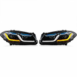 Motokrafta LED Projector Headlights – Compatible with BMW 5 Series F10 (2010–2013) | Xenon Style Front Retrofit Upgrade with Laser-Inspired DRL Design