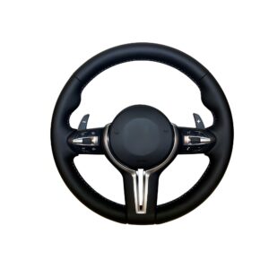 Motokrafta Sport Style Steering Wheel Cover – Compatible with BMW 5 Series (2009–2017) | Premium Grip Interior Protection Cover