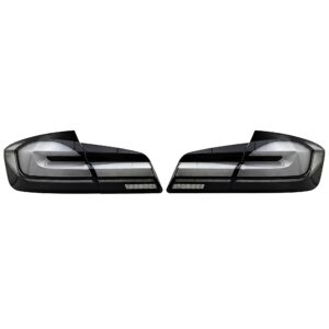 Motokrafta Smoked LED Tail Lights – Compatible with BMW 5 Series F10 / F18 (2010–2017) | Xenon Style Rear Retrofit Upgrade with Laser-Inspired Design