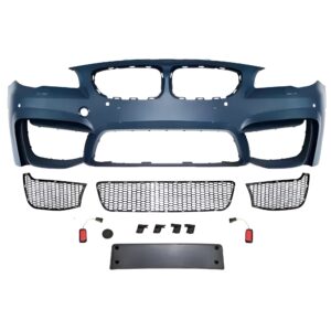Motokrafta M4 Style Front Bumper Body Kit – Compatible with BMW 5 Series F10 (2010–2017) | OEM+ Upgrade (No Fog Lamp Cutouts)