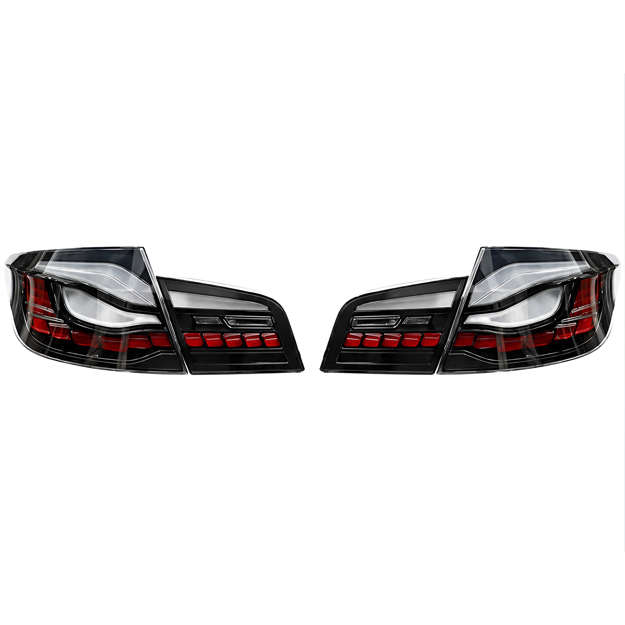 Motokrafta Smoked LED Tail Lights – Compatible with BMW 5 Series F10 / F18 (2010–2017) | Xenon Style Rear Retrofit Upgrade with Modern LED Design