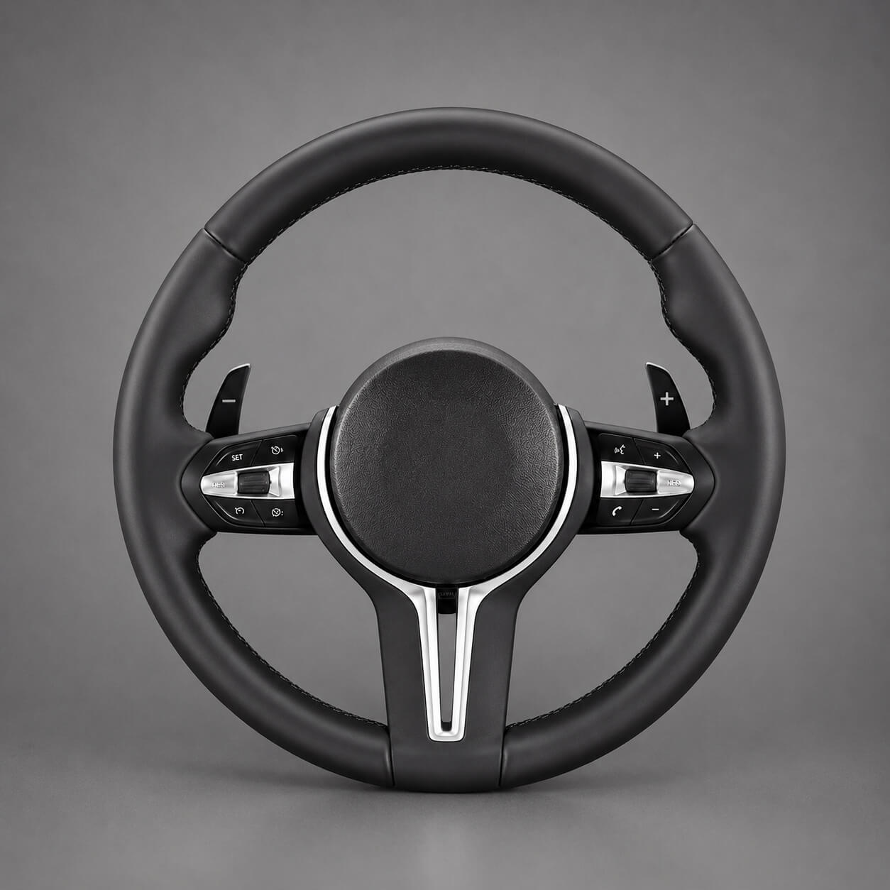 Motokrafta Sport Style Steering Wheel Cover – Compatible with BMW 5 Series (2009–2017) | Premium Grip Interior Protection Cover