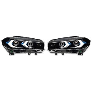 Motokrafta LED Headlights – Compatible with BMW X5 F15 (2014–2018) | Laser Style Xenon DRL Retrofit Front Lamp Upgrade
