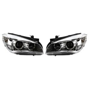 Motokrafta LED Projector Headlights – Compatible with BMW X1 E84 (2011–2015) | Angel Eye DRL Bi-Xenon Style Halogen to LED Upgrade