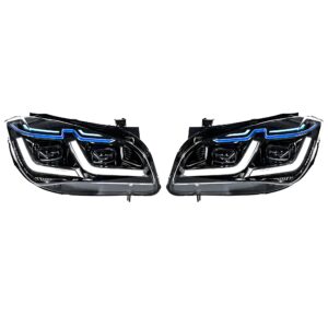 Motokrafta LED Projector Headlights – Compatible with BMW X1 E84 (2010–2016) | Xenon Style Retrofit Upgrade with Laser-Inspired DRL Design