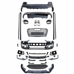 Motokrafta Body Kit – Compatible with Audi A4 B9 (2017–2019) RS4 Style Front Bumper Upgrade Kit with Grille