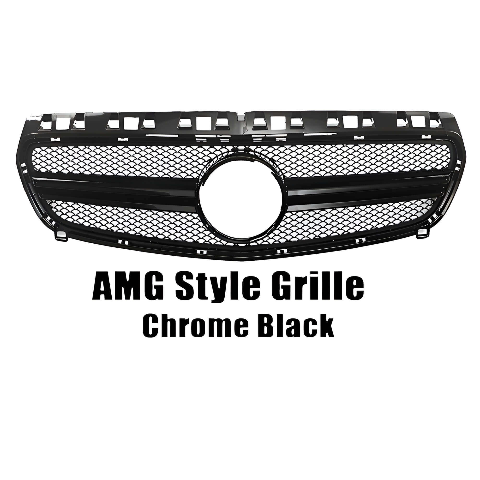 Motokrafta Front Grille Upgrade Kit-Compatible with A-Class W176 (2012–2016) Black Finish Sport Style - Image 2