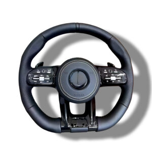 Motokrafta Leather Finish Steering Wheel - Compatible With Mercedes Benz  A Class(2015+) | Premium Upgrade