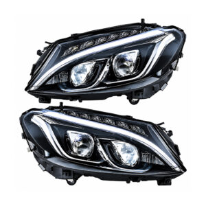 Mercedes-Benz C-Class W205 LED Projector Headlights (2014–2017) – Motokrafta