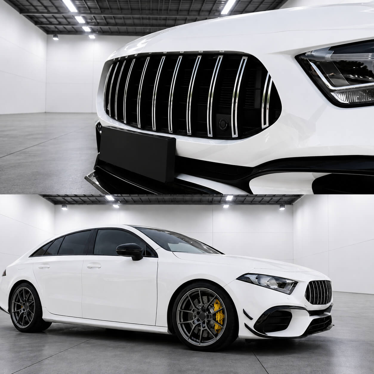 Motokrafta AMG45 S Style Body Kit – Compatible With Mercedes-Benz A-Class W177 (2018–2024 Front, Rear, Side Skirts & Exhaust Upgrade) - Image 4