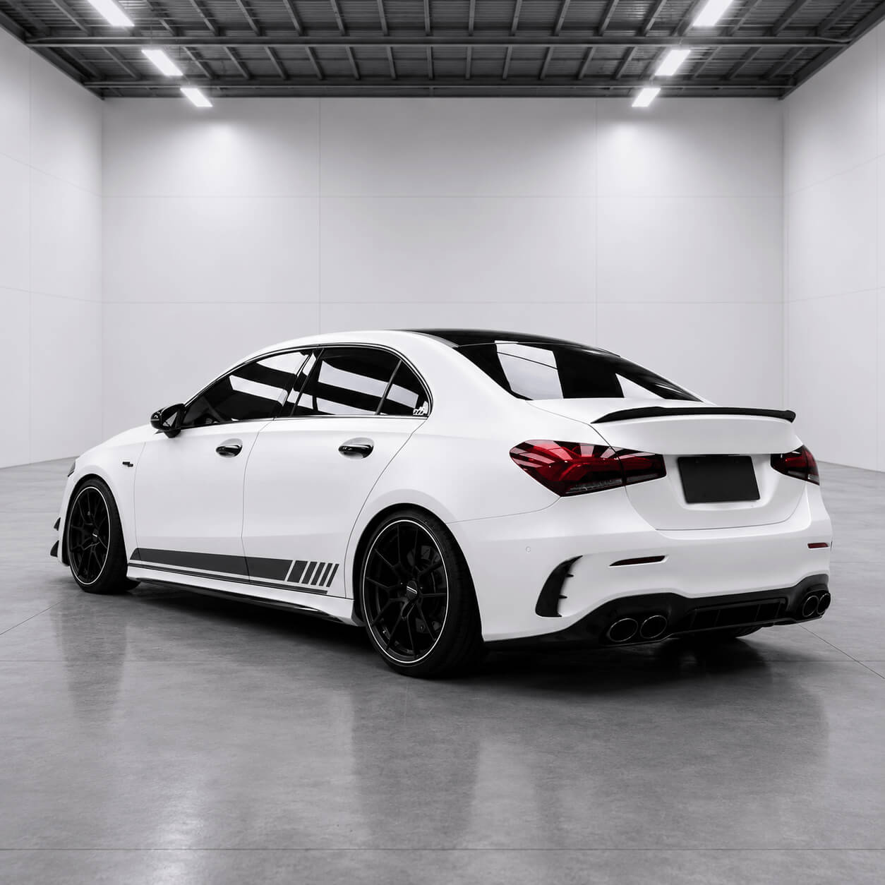 Motokrafta AMG45 S Style Body Kit – Compatible With Mercedes-Benz A-Class W177 (2018–2024 Front, Rear, Side Skirts & Exhaust Upgrade) - Image 5