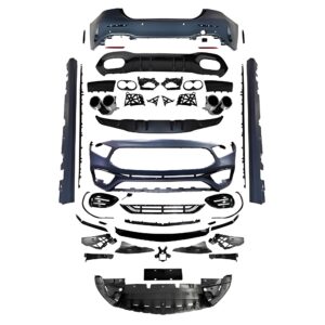 Motokrafta AMG45 S Style Body Kit – Compatible With Mercedes-Benz A-Class W177 (2018–2024 Front, Rear, Side Skirts & Exhaust Upgrade)