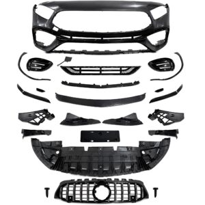 Motokrafta Compatible With Mercedes Benz A Class W177 2018+ Hetchback And Sedan Upgraded Front Bumper Body Kit A45s Amg Style