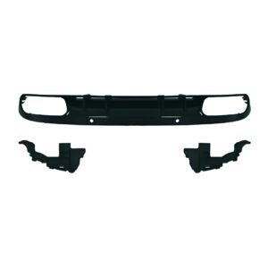 Motokrafta Rear Bumper Upgrade with Diffuser – Compatible with C-Class W205 (2015–2021) | Sport Style Rear Lip Kit