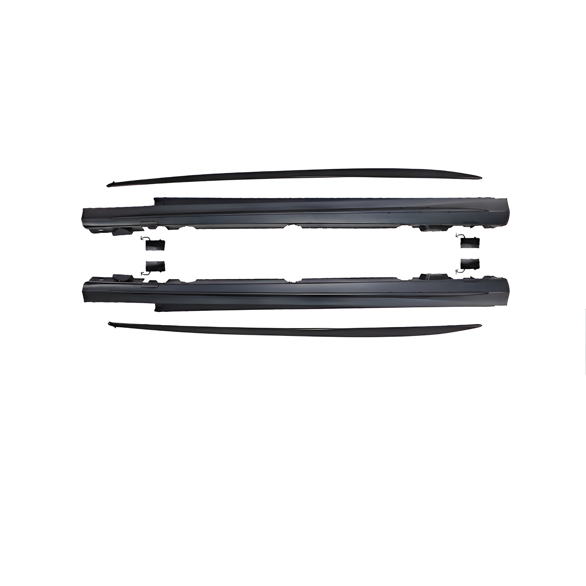 Motokrafta Side Skirt Splitters – Compatible with C-Class W205 (2015–2021) | Sport Style Running Board Upgrade