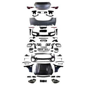 Motokrafta Full Sport Body Kit Conversion-Compatible with C-Class W205 (2015–2021) Front Rear Hood & Lighting Upgrade Kit