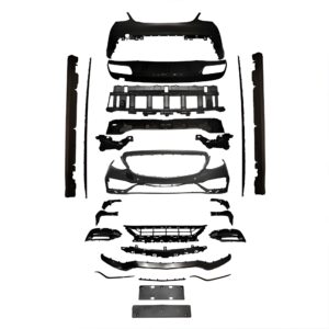 Motokrafta Full Body Kit Conversion-Compatible with C-Class W205 (2015–2021) Front Rear Skirts & Exhaust Styling Upgrade