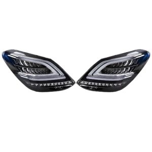 Motokrafta Smoked LED Tail Lights – Compatible with Mercedes-Benz C-Class W205 (2019–2023) | LED DRL Xenon Style Retrofit Rear Lamp Upgrade