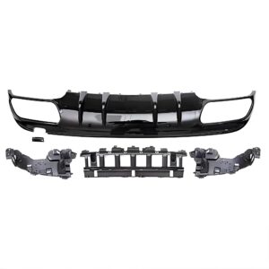Motokrafta Rear Bumper Upgrade with Diffuser – Compatible with C-Class W205 LCI (2019–2021) | Sport Style Rear Lip Kit