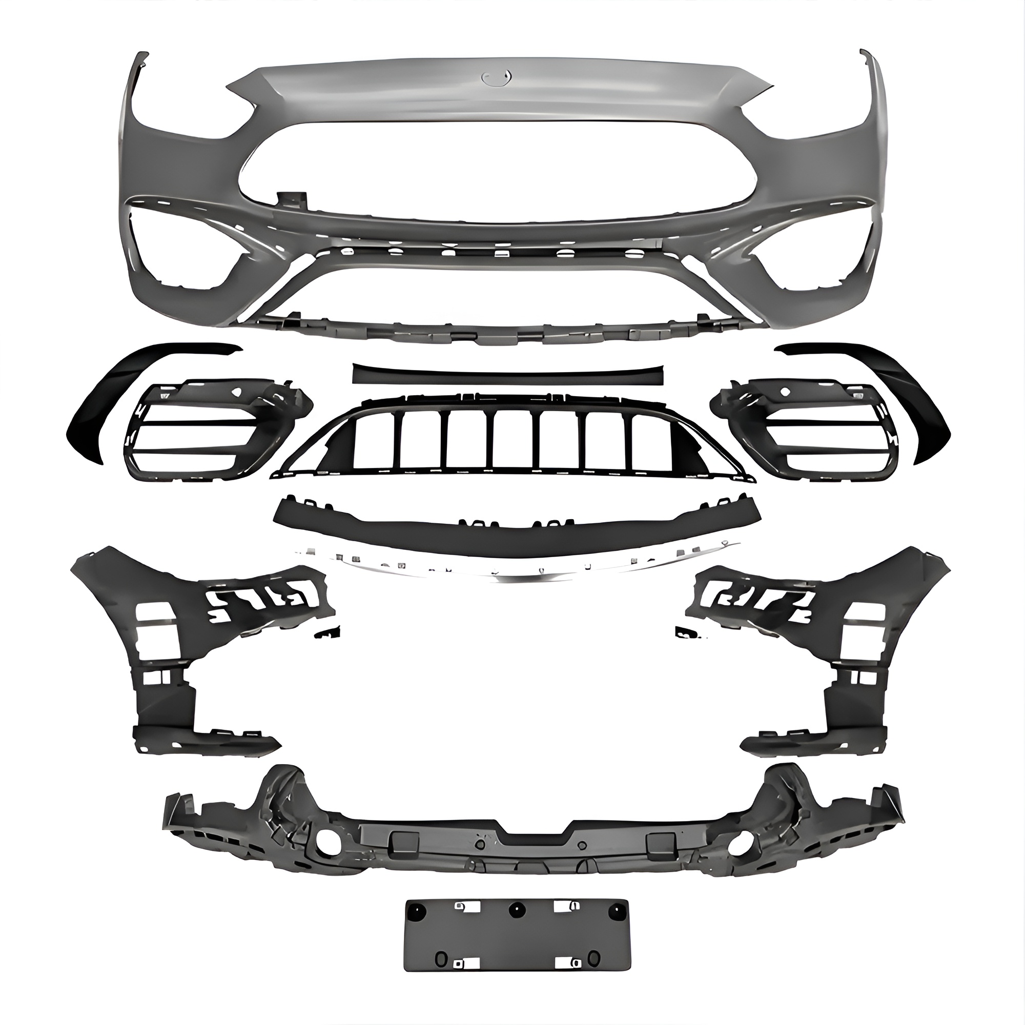 Motokrafta Sport Front Bumper Body Kit-Compatible with C-Class W206 (2022–2024) Facelift Style Upgrade