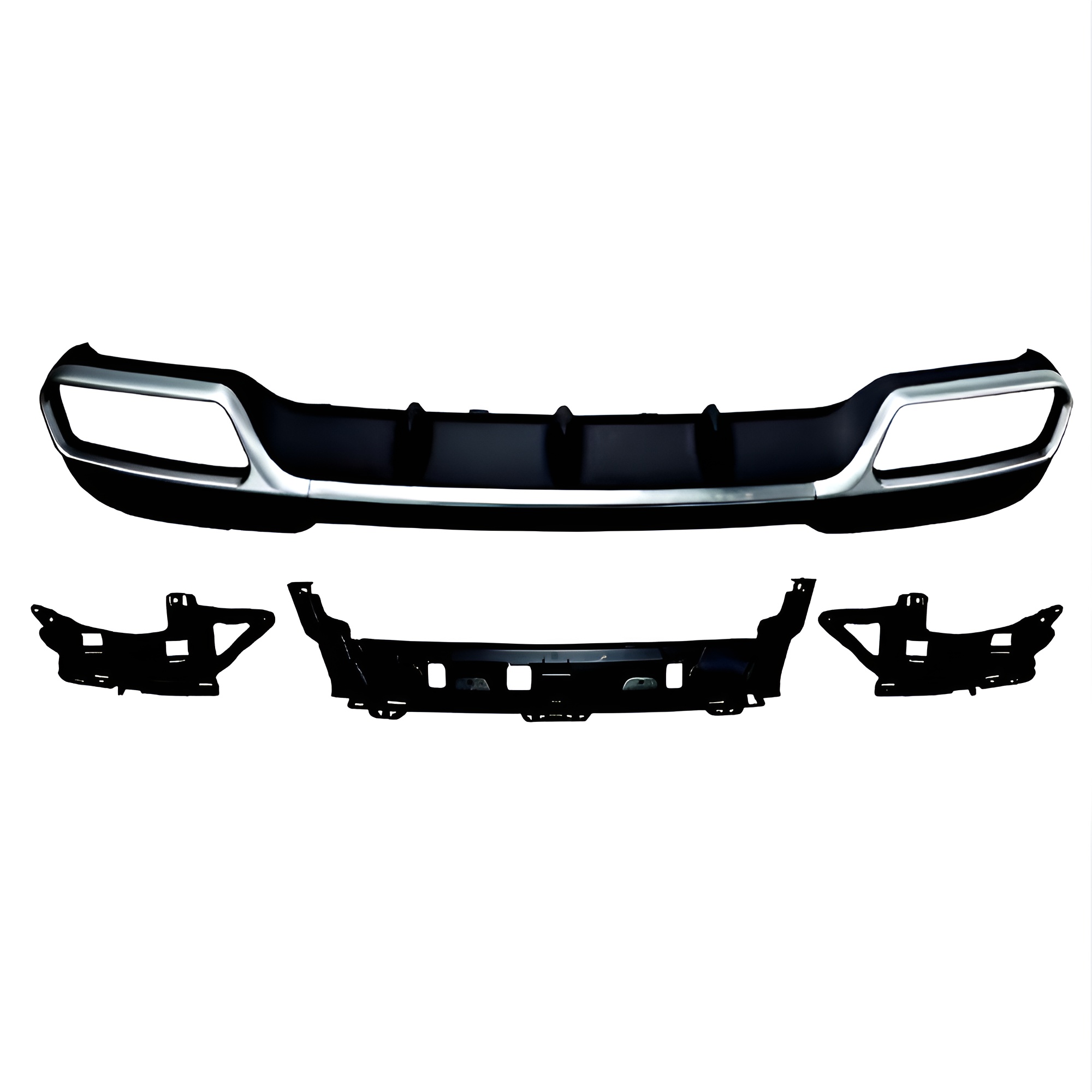 Motokrafta Body Kit – Compatible with E-Class W212 LCI (2014–2016) Sport Rear Bumper with Diffuser Upgrade