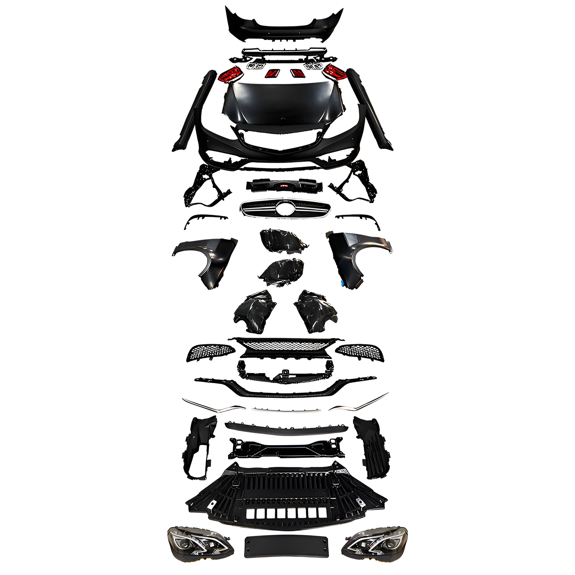 Motokrafta Facelift Body Kit Conversion-Compatible with E-Class W212 (2009–2016) Front & Rear Sport Upgrade