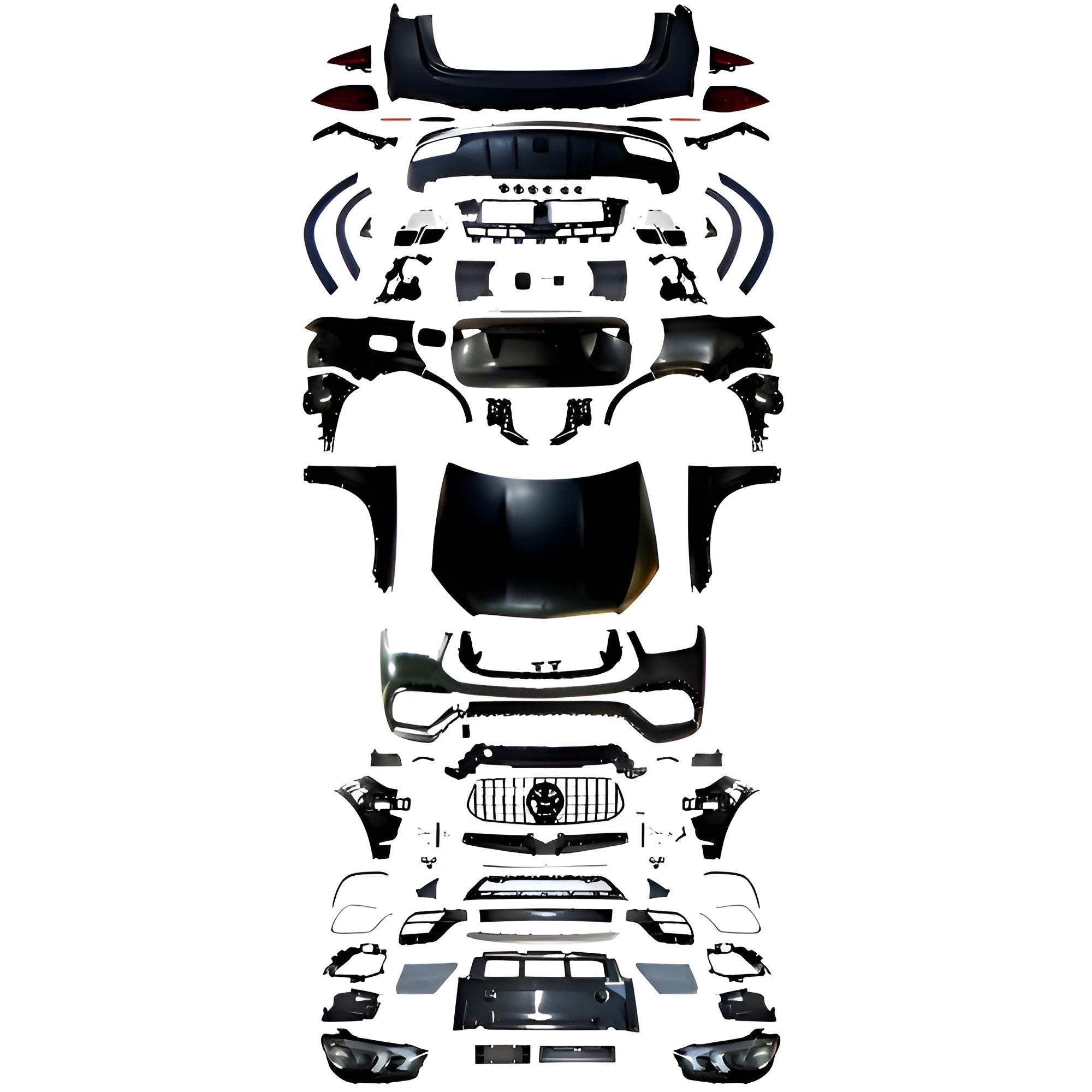 Motokrafta Body Kit – Compatible with Mercedes-Benz GLE W166 (2012–2019) Sport SUV Exterior Upgrade Kit
