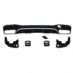 Motokrafta Body Kit – Compatible with Mercedes-Benz GLE W166 (2016–2019) Sport Rear Bumper with Diffuser Upgrade