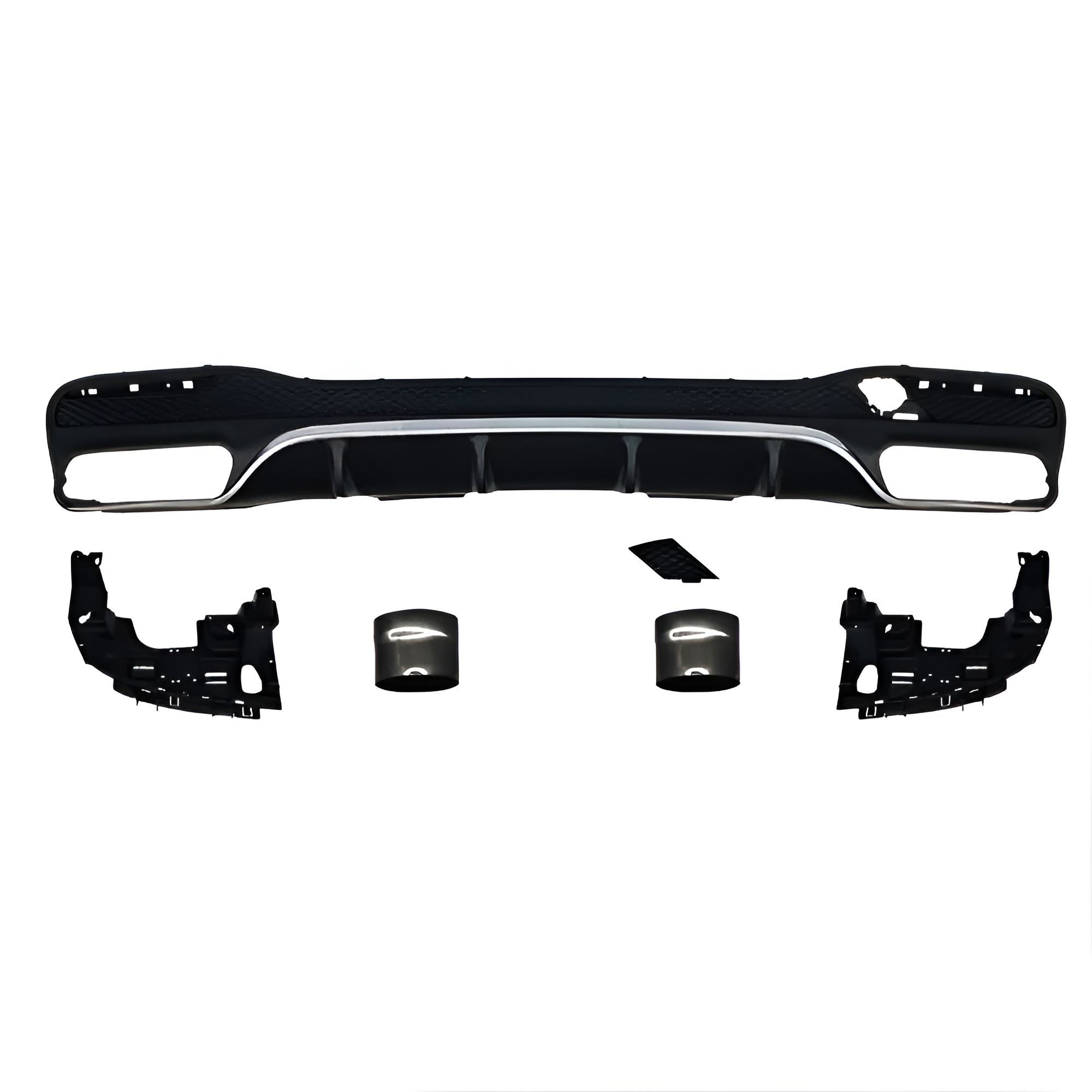 Motokrafta Body Kit – Compatible with Mercedes-Benz GLE W166 (2016–2019) Sport Rear Bumper with Diffuser Upgrade