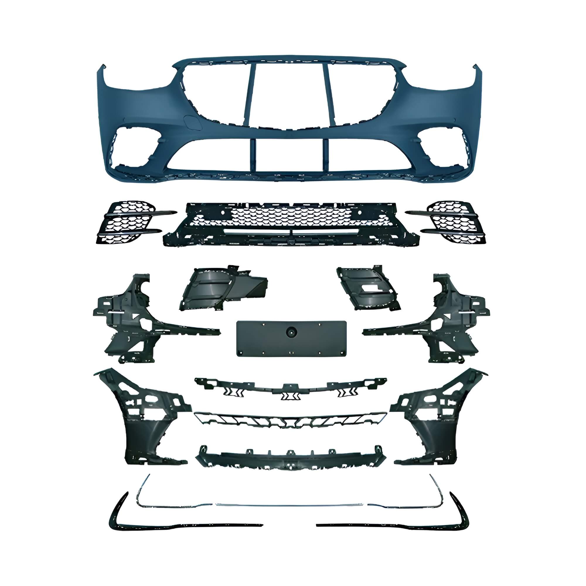 Motokrafta Body Kit – Compatible with Mercedes-Benz S-Class W223 (2021–2025) AMG Style Front Bumper Upgrade Kit