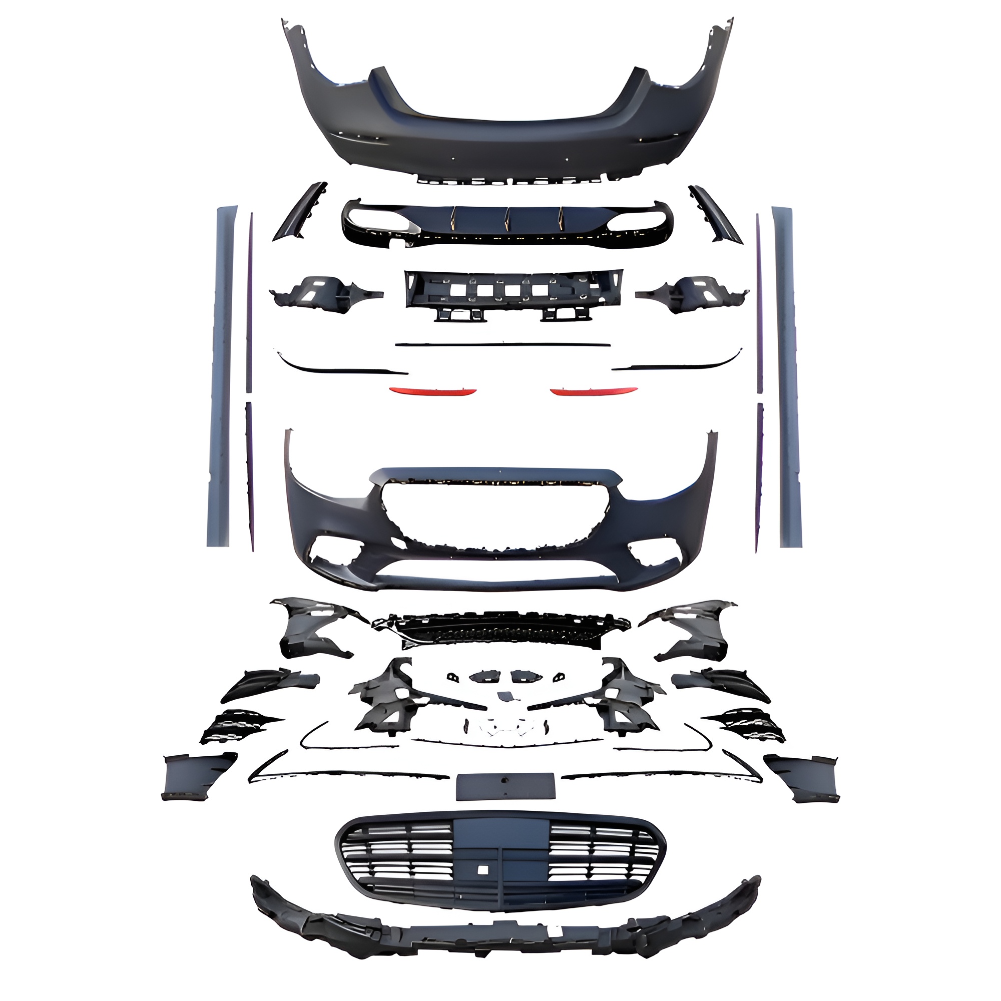Motokrafta Body Kit – Compatible with Mercedes-Benz S-Class W223 (2021–2025) AMG Style Front Bumper Upgrade Kit