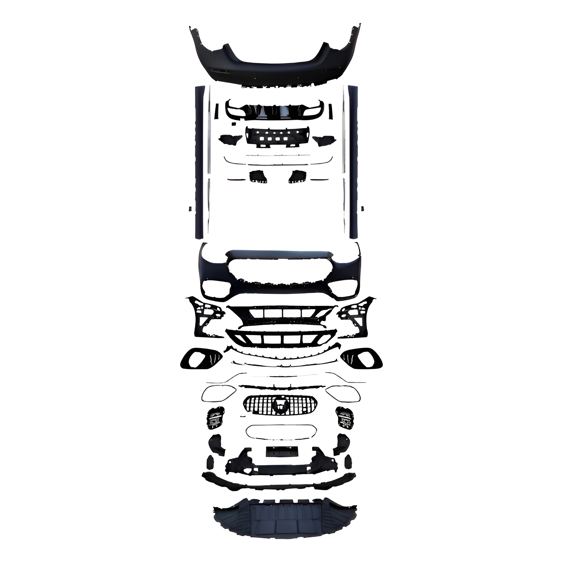 Motokrafta Body Kit – Compatible with Mercedes-Benz S-Class W223 (2021–2025) S 63 AMG Style Front Bumper Upgrade Kit