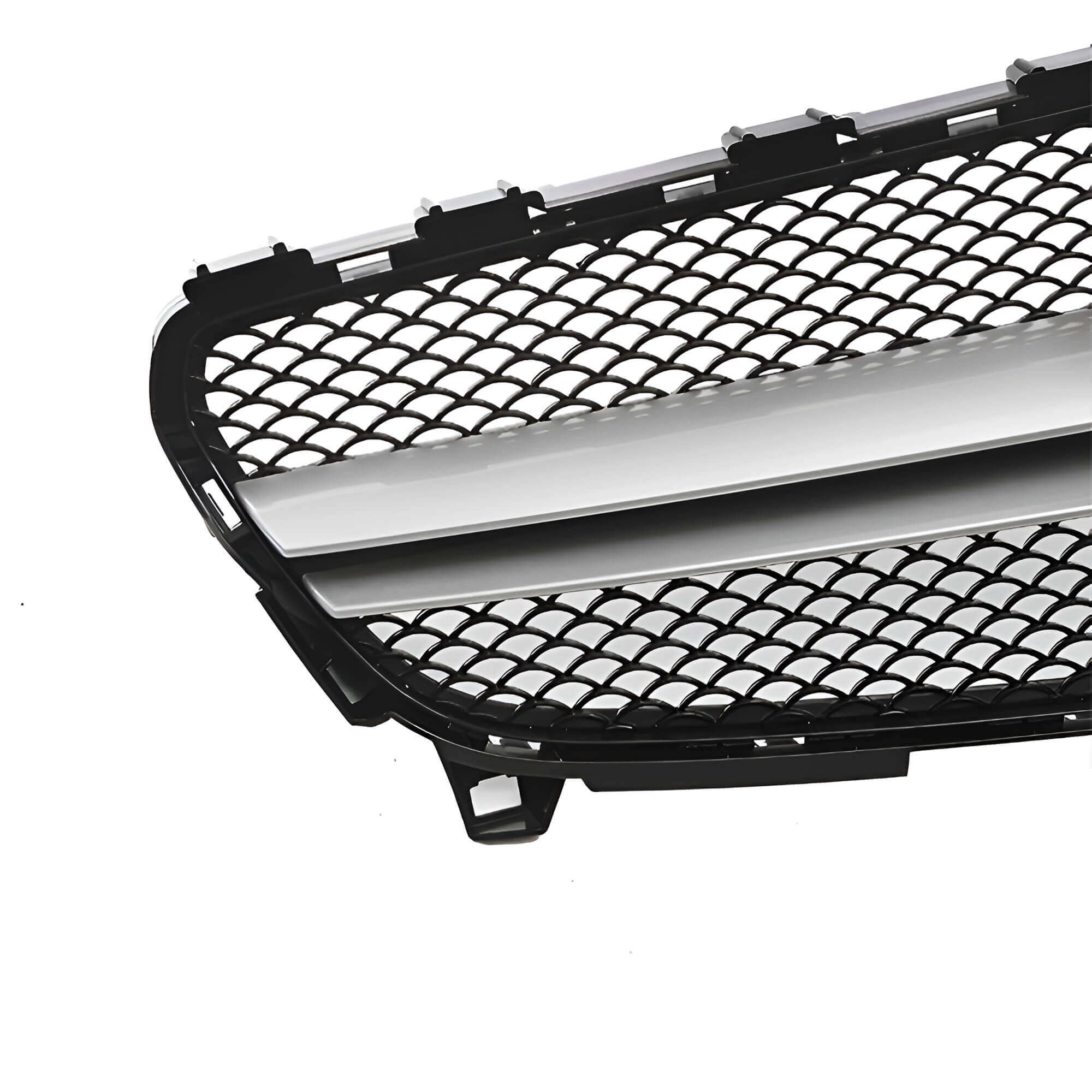 Motokrafta Sport Front Bumper Grille Kit-Compatible with A-Class W176 LCI (2016–2018) Silver Edition Style Upgrade - Image 2