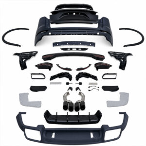 Motokrafta Turbo Style Rear Bumper – Compatible with Porsche Cayenne 958.1 (2011–2014) | Facelift Inspired 958.2 Look Upgrade Kit
