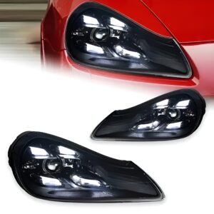 Motokrafta LED Headlight Upgrade – Compatible with Porsche Cayenne (2007–2010) | DRL Projector Lens Front Lamp System