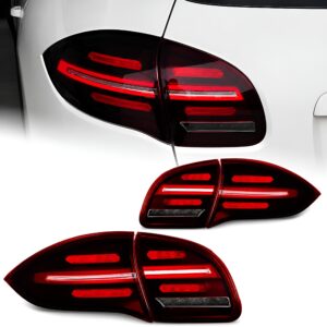 Motokrafta LED Tail Lights – Compatible with Porsche Cayenne (2011–2014) | DRL Dynamic Signal Brake & Reverse Rear Lamp Upgrade