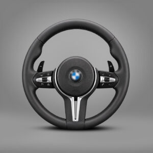 Motokrafta Sport Style Steering Wheel Cover – Compatible with BMW 5 Series (2009–2017) | Premium Grip Interior Protection Cover